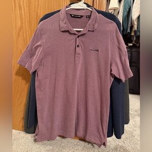 Travis Mathew Maroon Polo Shirt